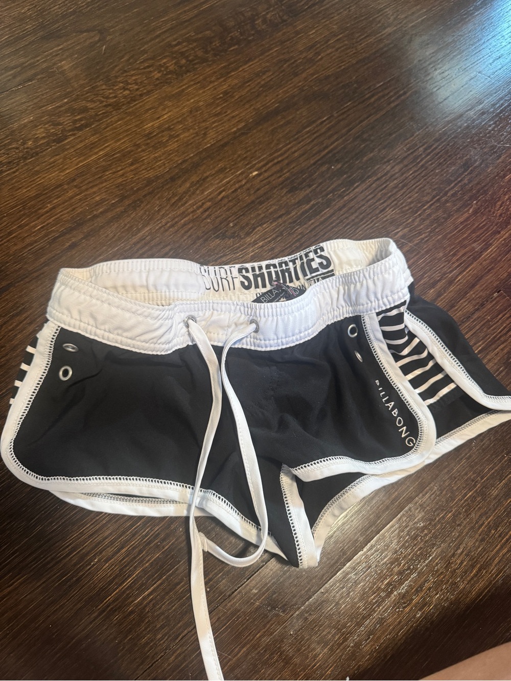 Billabong Black and White Women's Surf Shorties